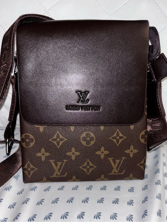 The Unbranded Brand Other - Dark Brown Monogram Messenger Bag please read 👇